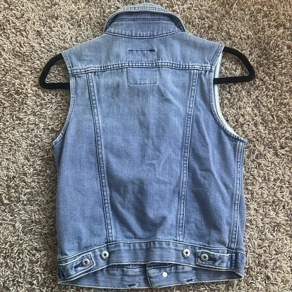 Diesel Sky Blue Denim Vest - Picture 3 of 4